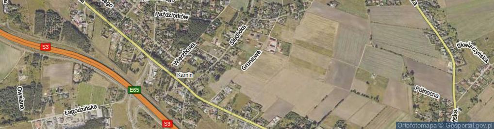 Zdjęcie satelitarne Gruntowa ul.